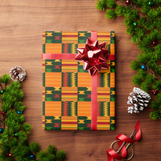 Colourful Kente Pattern Wrapping Paper