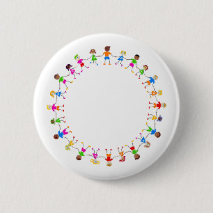 Colourful Kids 2 Inch Round Button
