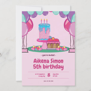 Colourful Kid's Birthday Invitation