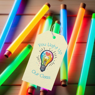 Colourful Kid's Class Valentine Treat Bag Tags