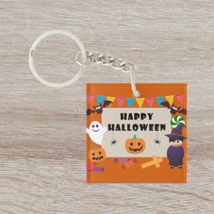 Colourful Kids Costume Halloween Party Keychain