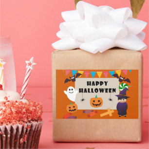 Colourful Kids Costume Halloween Party Sticker