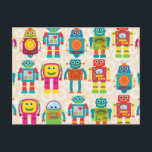 Colourful Kids Robot Postcard<br><div class="desc">This is an awesome robot gift that makes the perfect gift.</div>