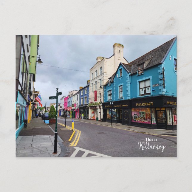 Colourful Killarney- Ireland Postcard (Front)