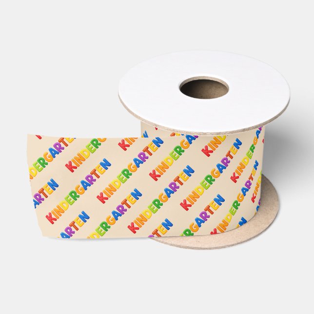 Colourful Kindergarten  Satin Ribbon (Spool)