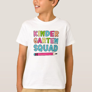  Colourful Kindergarten Squad – First day of schoo T-Shirt