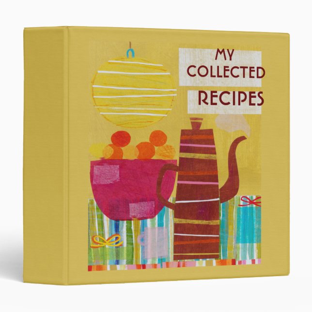 Colourful Kitchen Recipe Binder (Front/Spine)