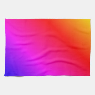 Colourful Kitchen Towel Rainbow Colours