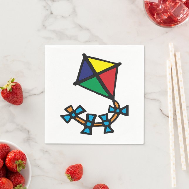 Colourful Kite Napkin (Creator Uploaded)