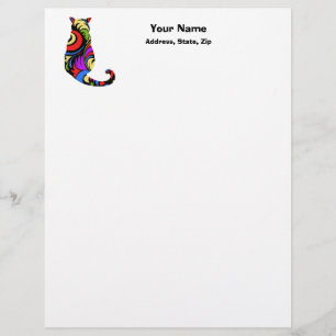 Colourful Kitty 1 Letterhead