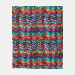 Colourful Knitted Blanket