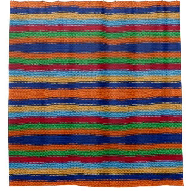Colourful knitted stripes (Front)