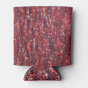 Colourful Knitted Texture: Cozy Background Can Cooler