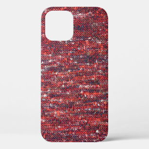Colourful Knitted Texture: Cozy Background iPhone 12 Case