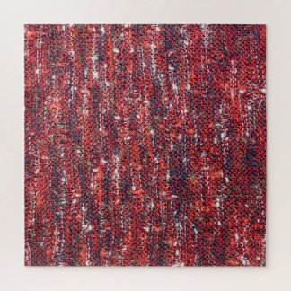 Colourful Knitted Texture: Cozy Background Jigsaw Puzzle