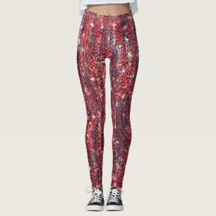 Colourful Knitted Texture: Cozy Background Leggings