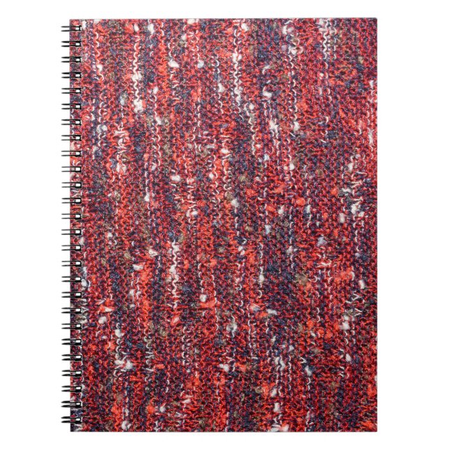 Colourful Knitted Texture: Cozy Background Notebook (Front)