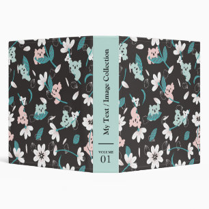 Colourful Koala Pattern Cute Animal and Floral Binder