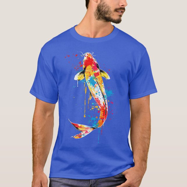 Colourful Koi Fish T-Shirt (Front)