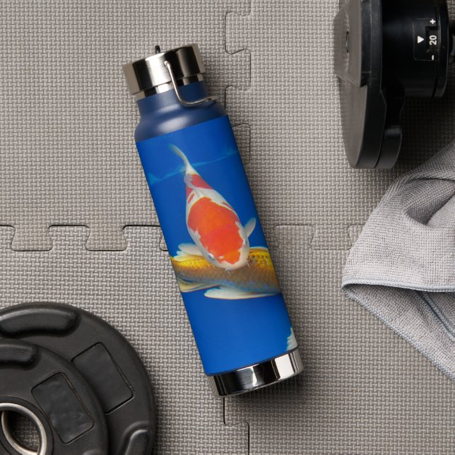 Colourful Koi Photo Water Bottle (Gym)