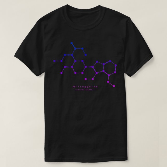 Colourful Kratom Molecule  Nootropics Kratom  T-Shirt (Design Front)