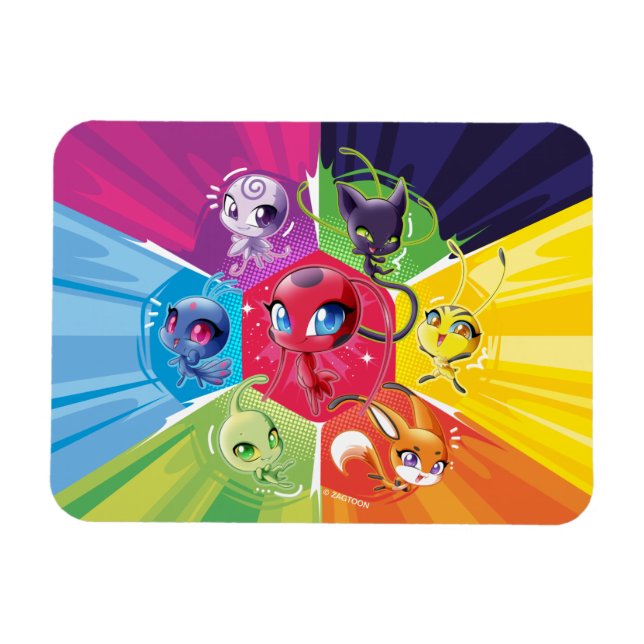 Colourful Kwamis Magnet (Horizontal)