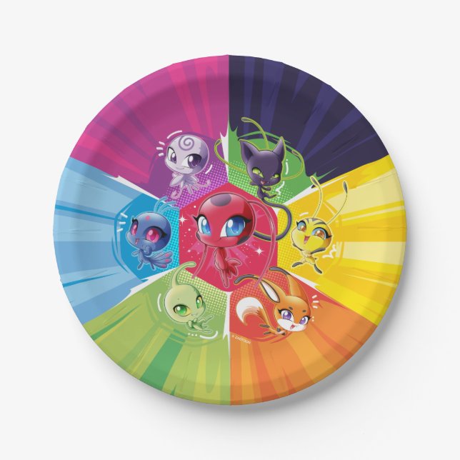 Colourful Kwamis Paper Plate (Front)