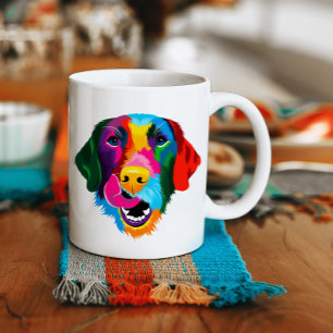 Colourful Labrador Retriever Dog Coffee Mug
