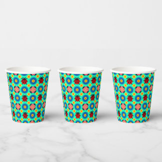 🐞 Colourful Ladybug Floral Garden Party Decor Paper Cups