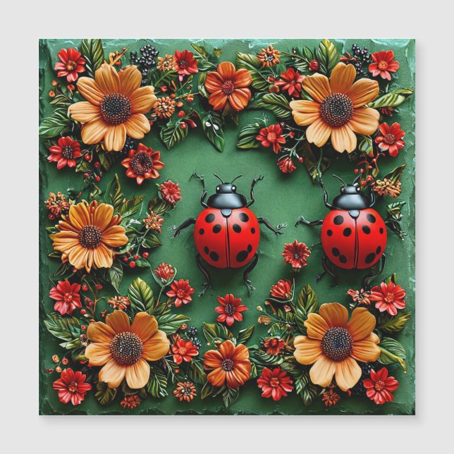 Colourful ladybugs (Front)