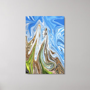 Colourful Landscape Abstract Art   Best fine art Canvas Print