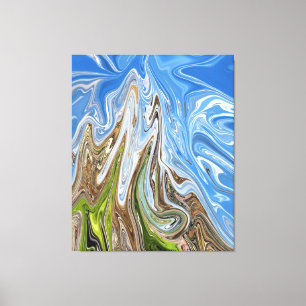 Colourful Landscape Abstract Art   Best fine art Canvas Print