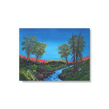Colourful Landscape Rocky Forest Stream