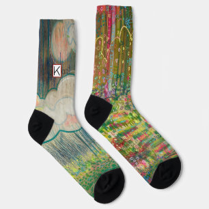 colourful landscape socks