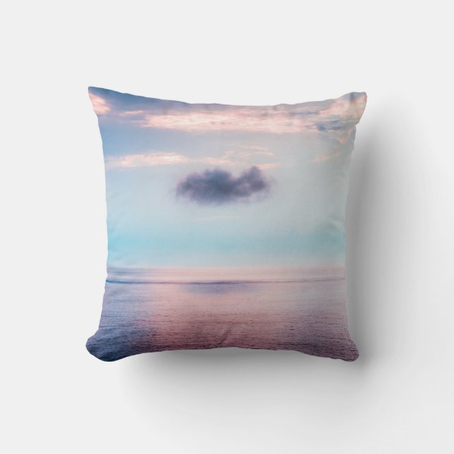 Colourful Landscape Throw Pillow (Front)
