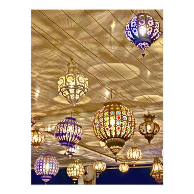 Colourful Lanterns - Marrakech, Morocco Photo Print (Front)