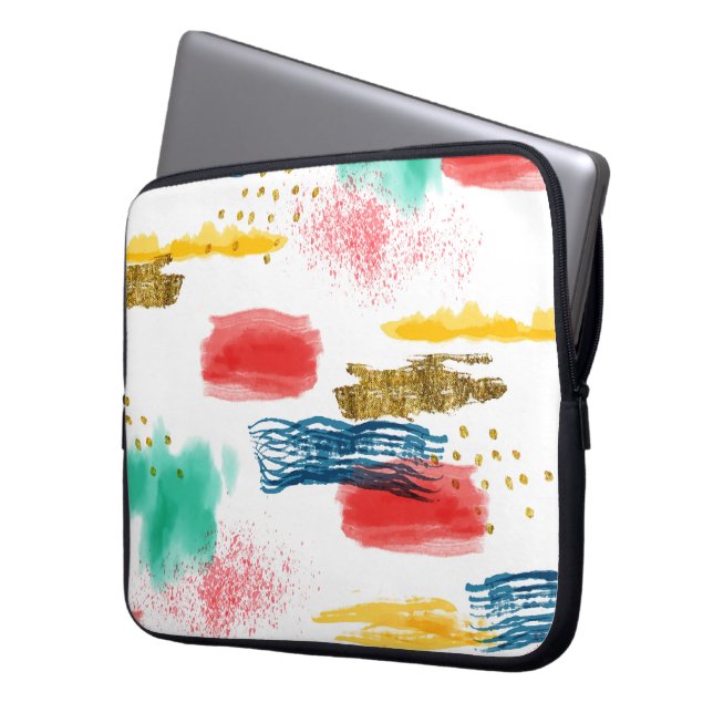 Colourful Laptop Sleeve (Front Left)