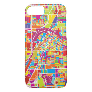 Colourful Las Vegas, Nevada Map Case-Mate iPhone Case