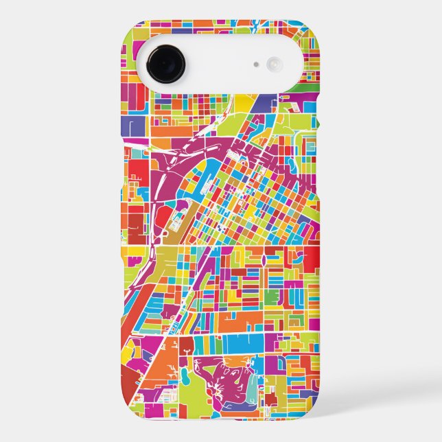 Colourful Las Vegas, Nevada Map Case-Mate Samsung Galaxy Case (Back)