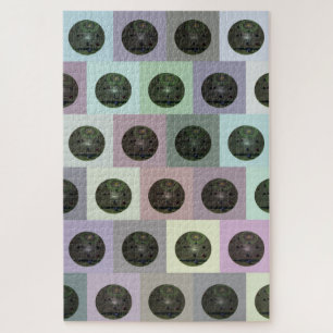 Colourful Lawn Bowls Pattern, Jigsaw Puzzle