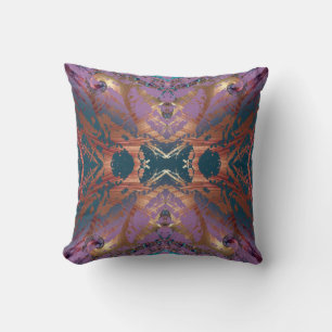 Colourful Layers Throw Pillow