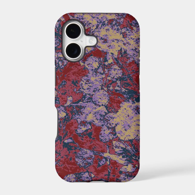 Colourful leaf and flower camouflage pattern (Back)