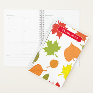 Colourful Leaf Drawing Planner