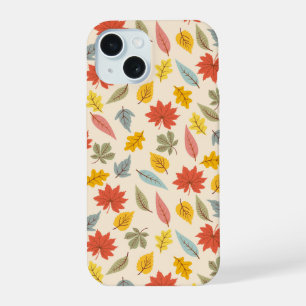 Colourful Leaf Fall Pattern iPhone 15 Case