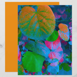 Colourful Leaf Image Scrapbooking Paper