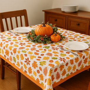 Colourful Leaf Pattern / Autumn Style Home Decor Tablecloth