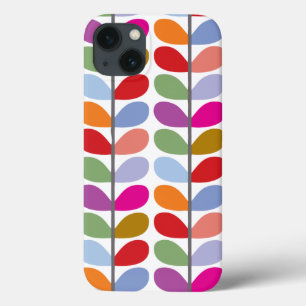 Colourful Leaf Pattern iPhone 13 Case