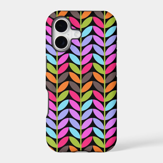 Colourful Leaf Pattern Design (Back)