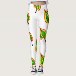 Colourful Leaf Repeat Leggings