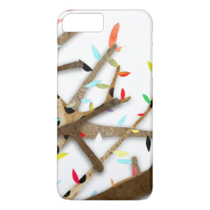 Colourful Leafs Cedar Wood Case-Mate iPhone Case